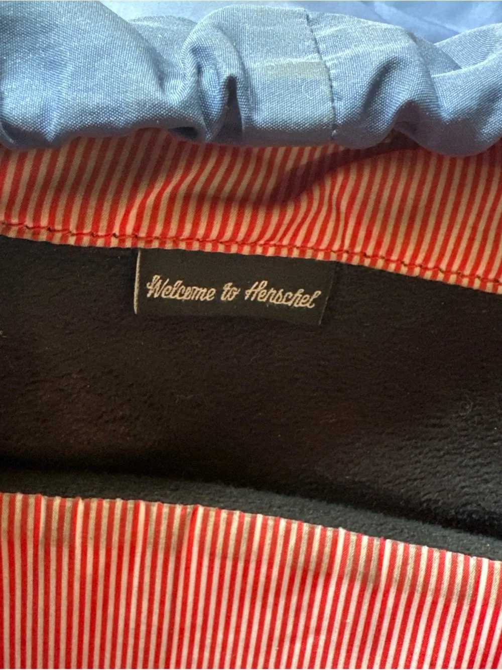 Herschel Supply Co. Little America backpack Laptop Padded Blue With Black Straps